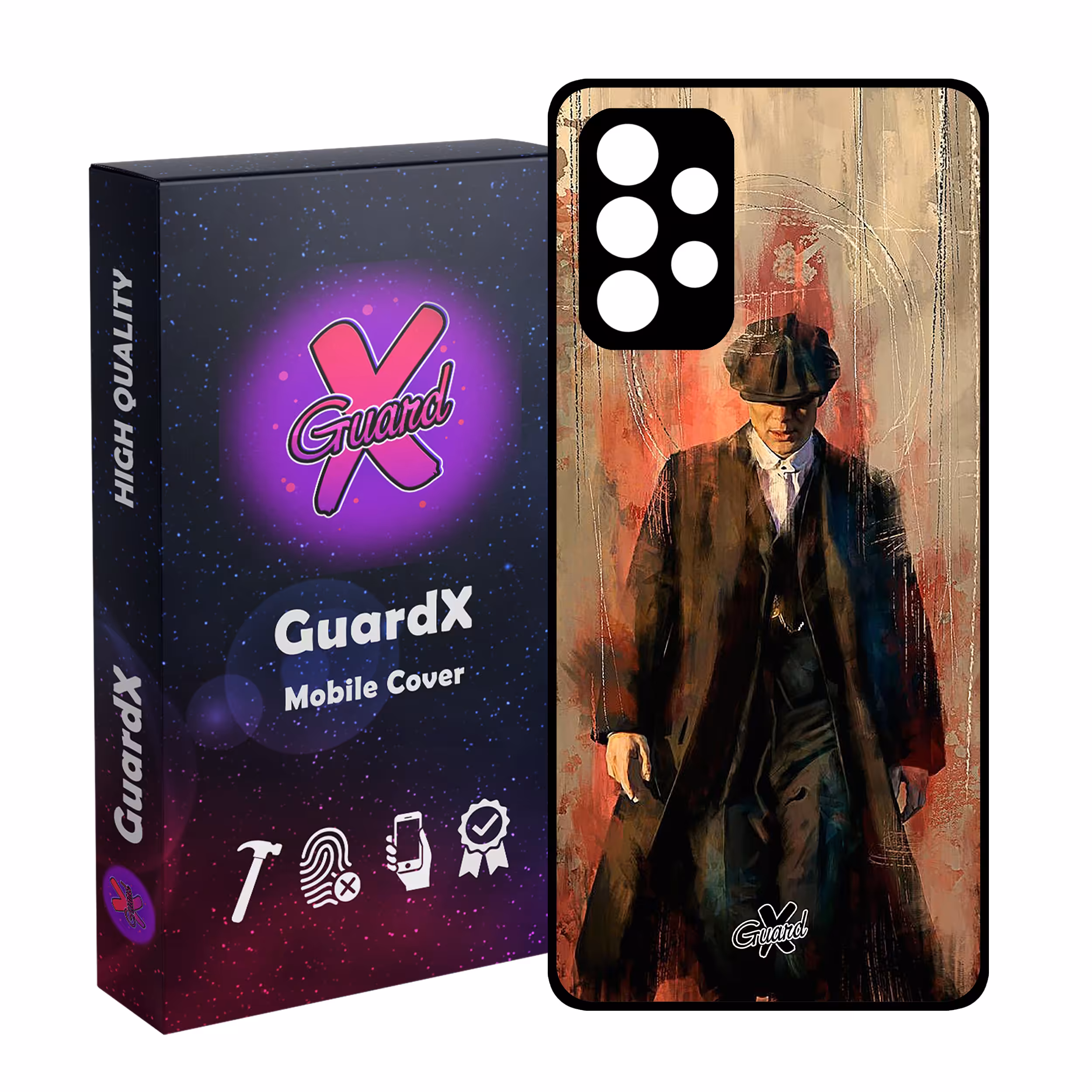 کاور گارد ایکس طرح Peaky Blinders مدل Glass10122 مناسب برای گوشی موبایل سامسونگ Galaxy A52