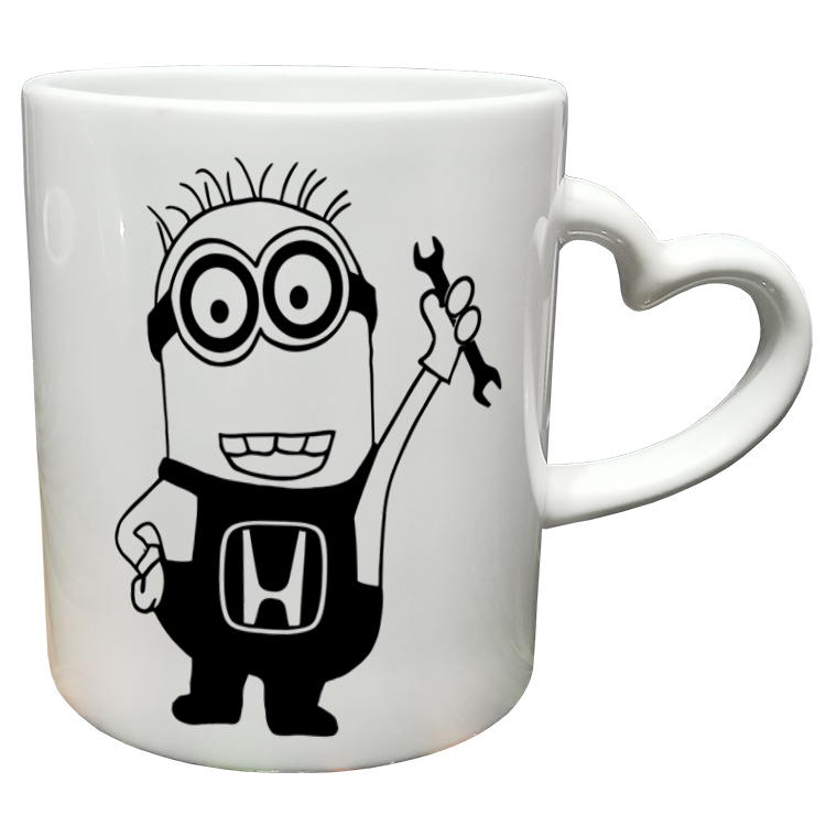 ماگ مدل دسته قلبی طرح مینیون کد 75