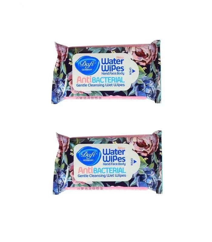 دستمال مرطوب دافی مدل Anti bacterial مجموعه 2 عددی