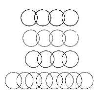 رینگ پیستون موتور استاندارد ام وی ام 315