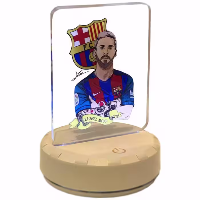 خرید لامپ رومیزی گیمینگ با طرح لیونل مسی LAMP MESSI با بهترین قیمت