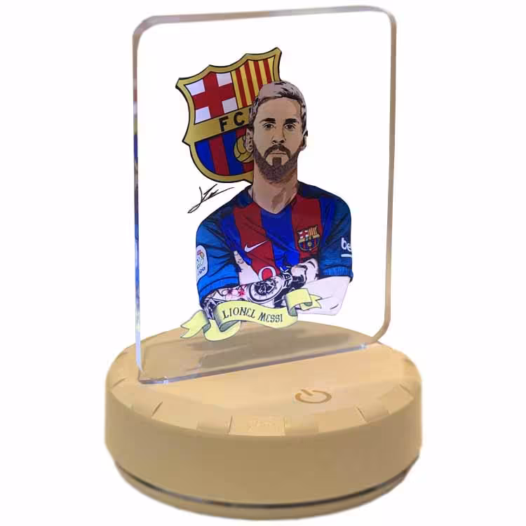 خرید لامپ رومیزی گیمینگ با طرح لیونل مسی LAMP MESSI با بهترین قیمت