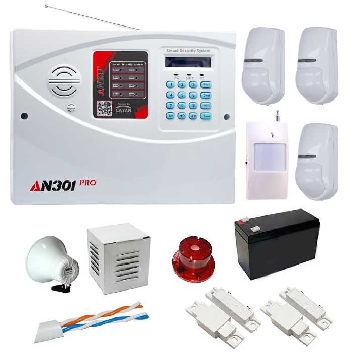پک دزدگیر اماکن آنزو مدل AN301 pro  ANZU  