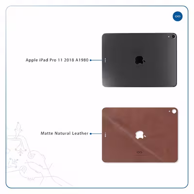 برچسب پوششی ماهوت مدل Matte_Natural_Leather مناسب برای تبلت اپل iPad Pro 11 2018 A1980
