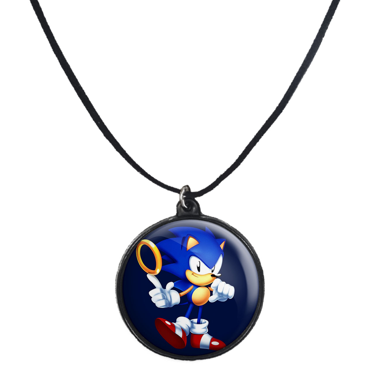 گردنبند پرمانه طرح سونیک کد pmb.14954 مدل دو طرفه