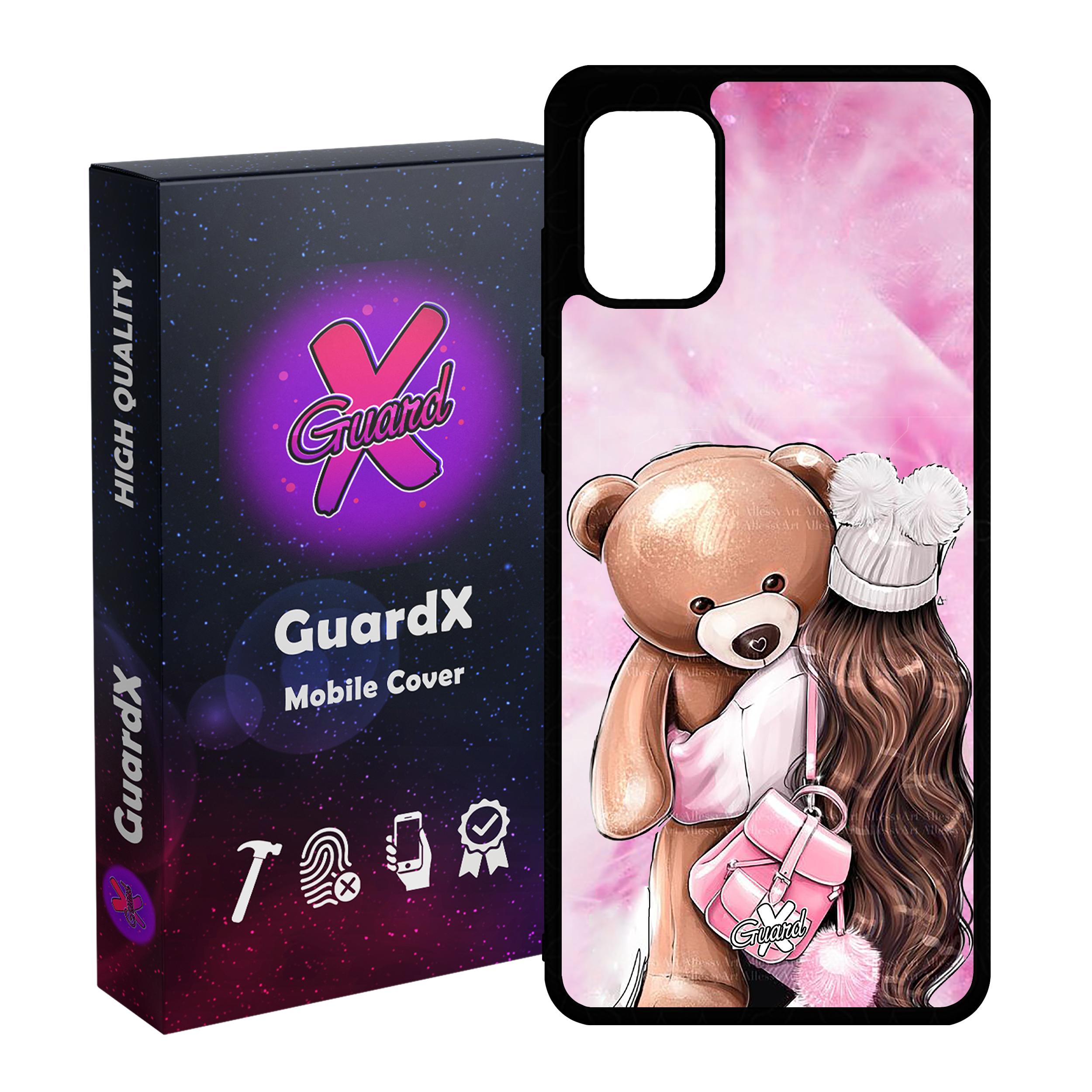 کاور گارد ایکس طرح Girl مدل Glass10088 مناسب برای گوشی موبایل سامسونگ Galaxy A31