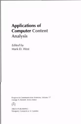 خرید و دانلود نسخه کامل کتاب Applications of Computer Content Analysis (Progress in Communication Sciences, V. 17)