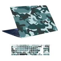 استیکر لپ تاپ توییجین و موییجین طرح Military کد 09 مناسب برای لپ تاپ 15.6 اینچ به همراه برچسب حروف فارسی کیبورد 