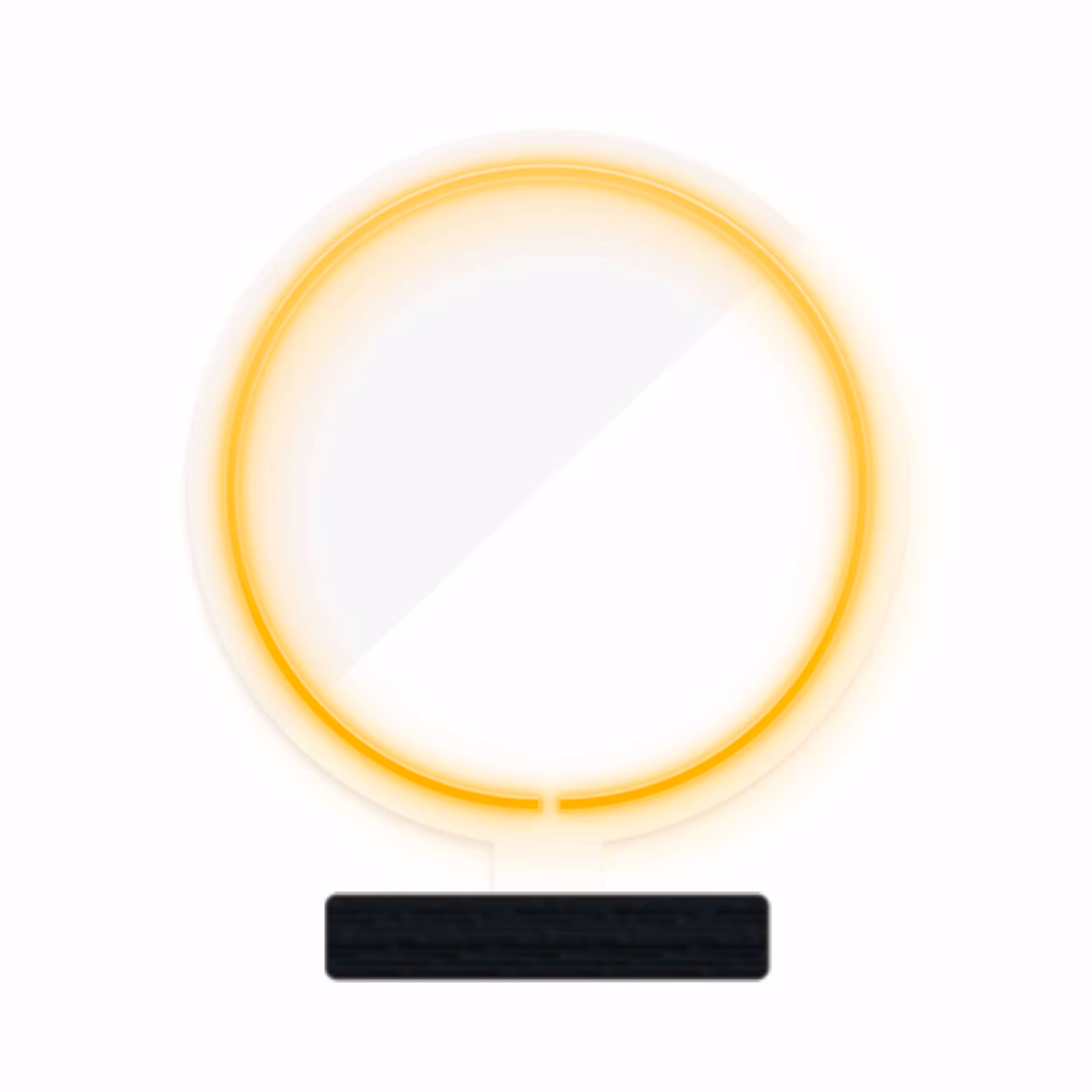 چراغ رومیزی ریموت دار مدل CIRCLE-GL_YL-GLASS