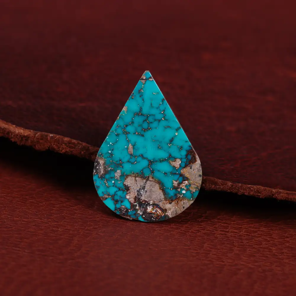 نگین فیروزه شجری کد 15360 - جواهری مشاهیر