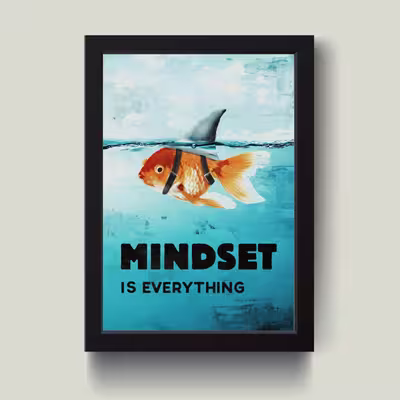 تابلو مدل انگیزشی Mindset کد m2466-w