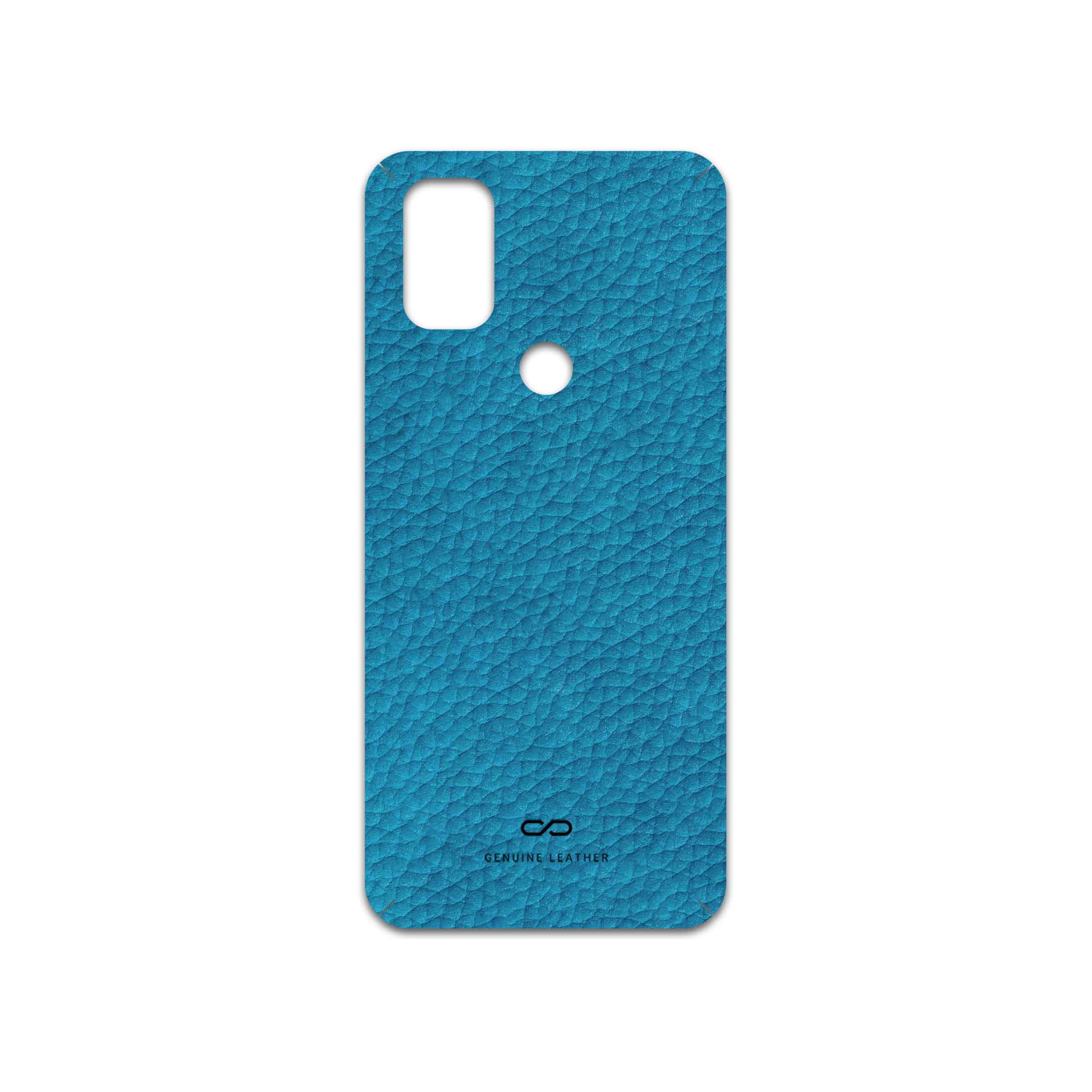 برچسب پوششی ماهوت مدل Blue-Leather مناسب برای گوشی موبایل وان پلاس Nord N10 5G
