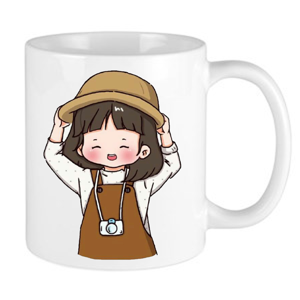 ماگ طرح دختر انیمه کیوت مدل MLS4120