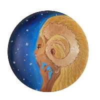 بشقاب دیوارکوب سفالی مدل فانتزی دختر دی