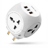 آداپتور مسافرتی چند پورت گرین لاین Green Lion Multi Port Travel Adapterارسال رایگان