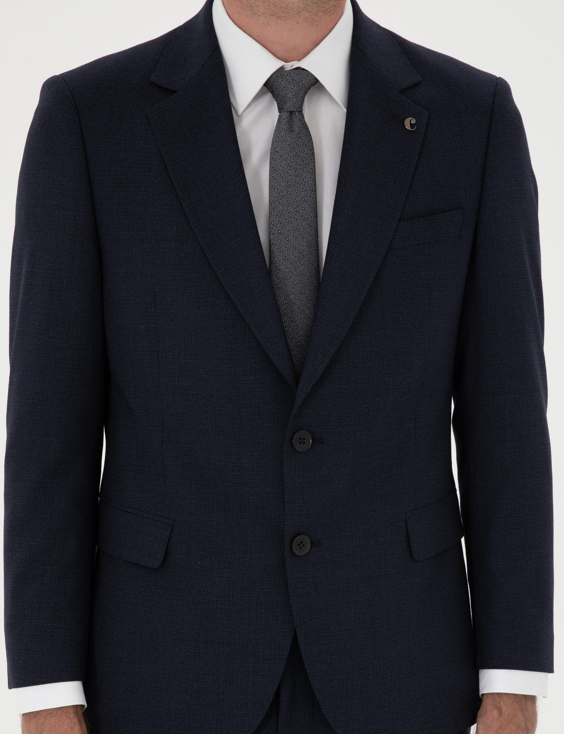 کت و شلوار مردانه سرمه ای کاشارل