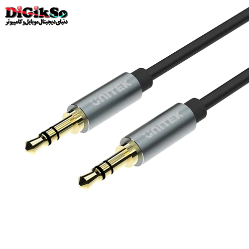 کابل AUX فنری یونیتک مدل Y-C922ABK به طول 1.5 متر