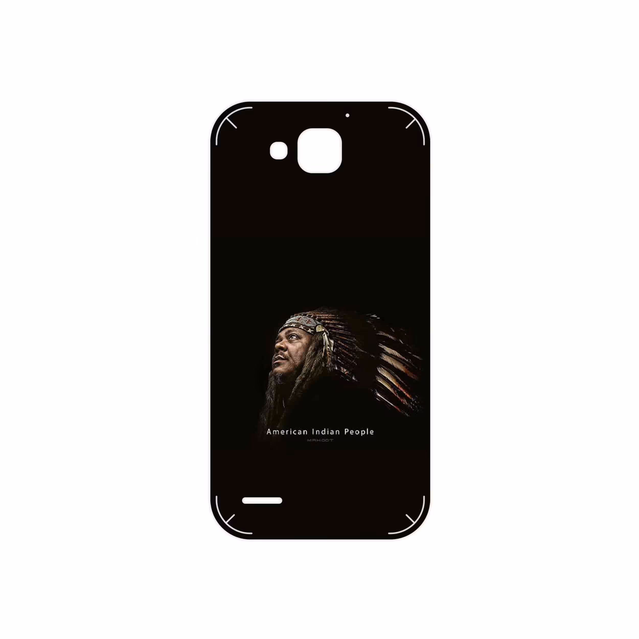 برچسب پوششی ماهوت مدل Portrait of an Indian Man مناسب برای گوشی موبایل هوآوی Ascend G750