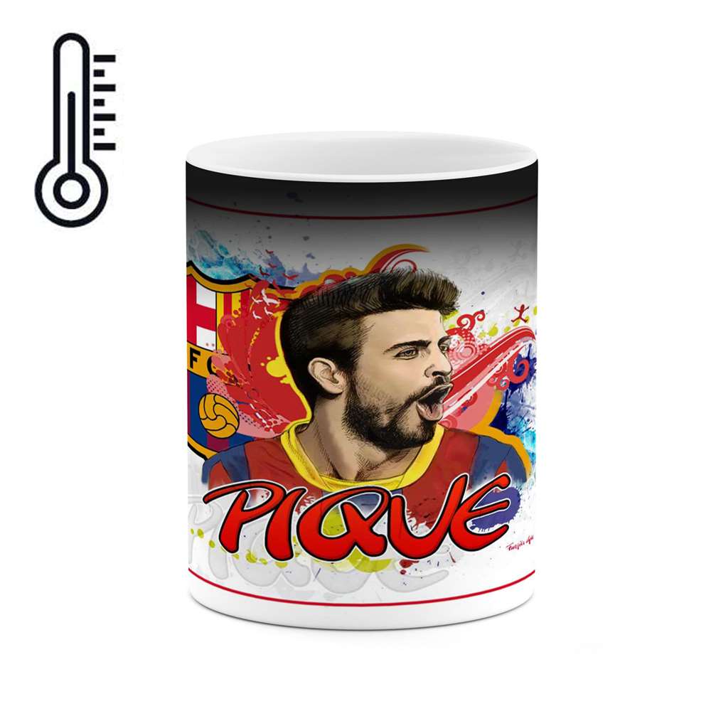 ماگ حرارتی طرح فوتبالیست Gerard pique مدل mgph12233