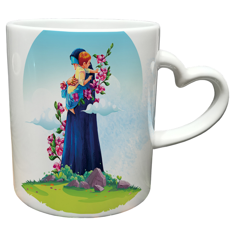 ماگ مدل دسته قلبی طرح روز مادر کد 46