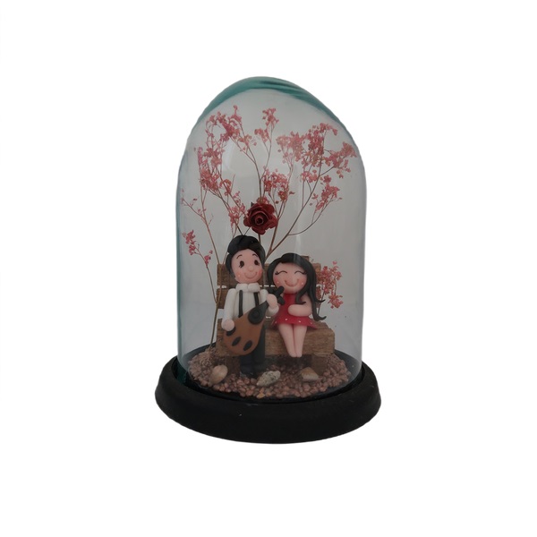 استند رومیزی تزیینی مدل دختر و پسر گیتاریست کد 35