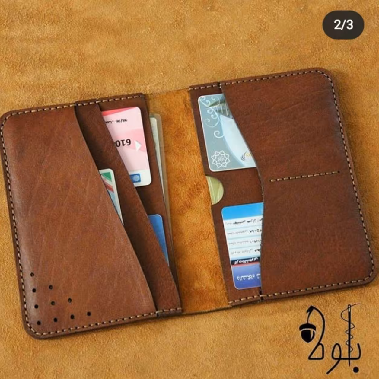 کیف مدارک  ماشین  چرم طبیعی دست دوز 