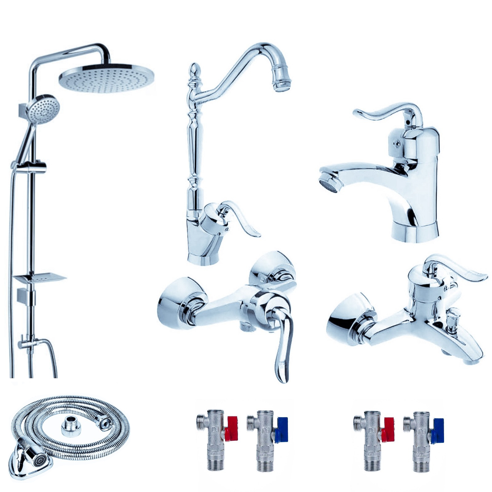 ست شیرآلات رز مدل بیزانس پرو مجموعه 10 عددی 