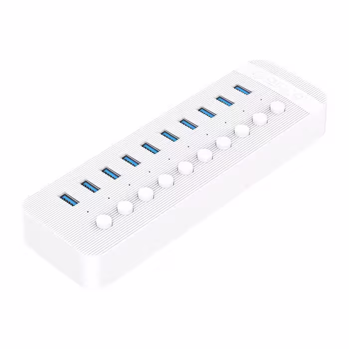 هاب 10 پورت USB3.0 کلیددار اوریکو مدل CT2U3-10AB-WH