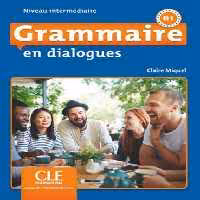 کتاب زبان Grammaire en dialogues niveau intermediaire   CD سیاه و سفید