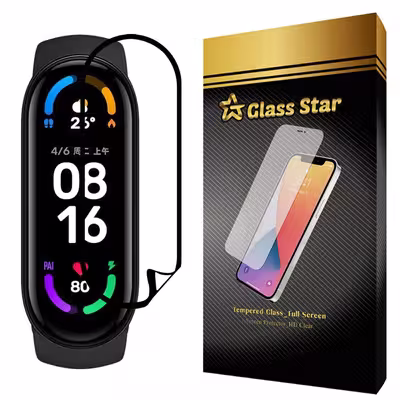 محافظ صفحه نمایش گلس استار نانو مدل PMGA-Glass مناسب برای مچ بند هوشمند Mi Band 6 Global