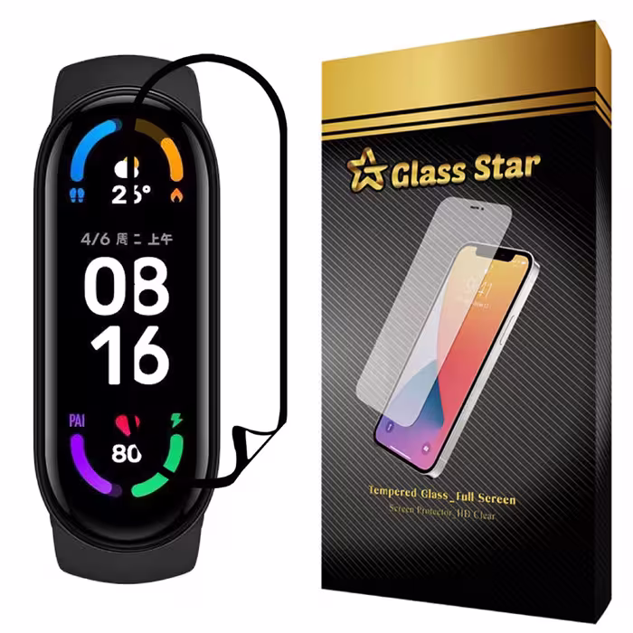 محافظ صفحه نمایش گلس استار نانو مدل PMGA-Glass مناسب برای مچ بند هوشمند Mi Band 6 Global