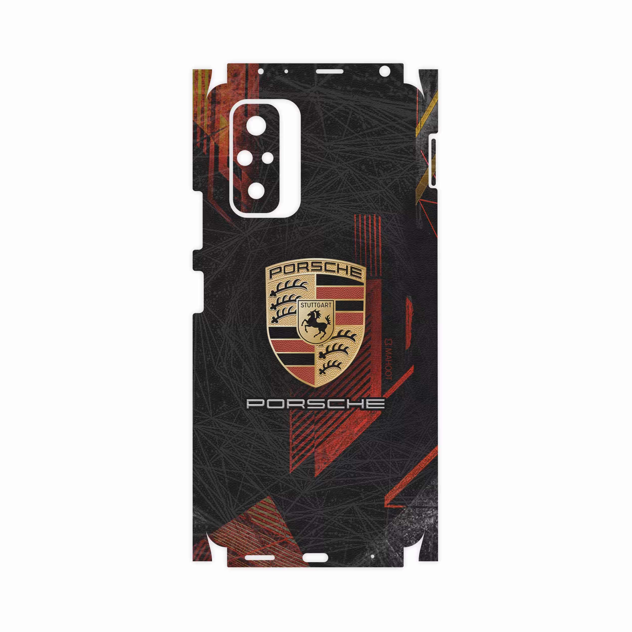 برچسب پوششی ماهوت مدل Porsche-Logo-FullSkin مناسب برای گوشی موبایل شیائومی Redmi Note 10 Pro