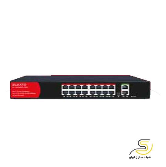 سوئیچ شبکه 16 پورت الکاتو مدل EL-1SB1620GP-250W