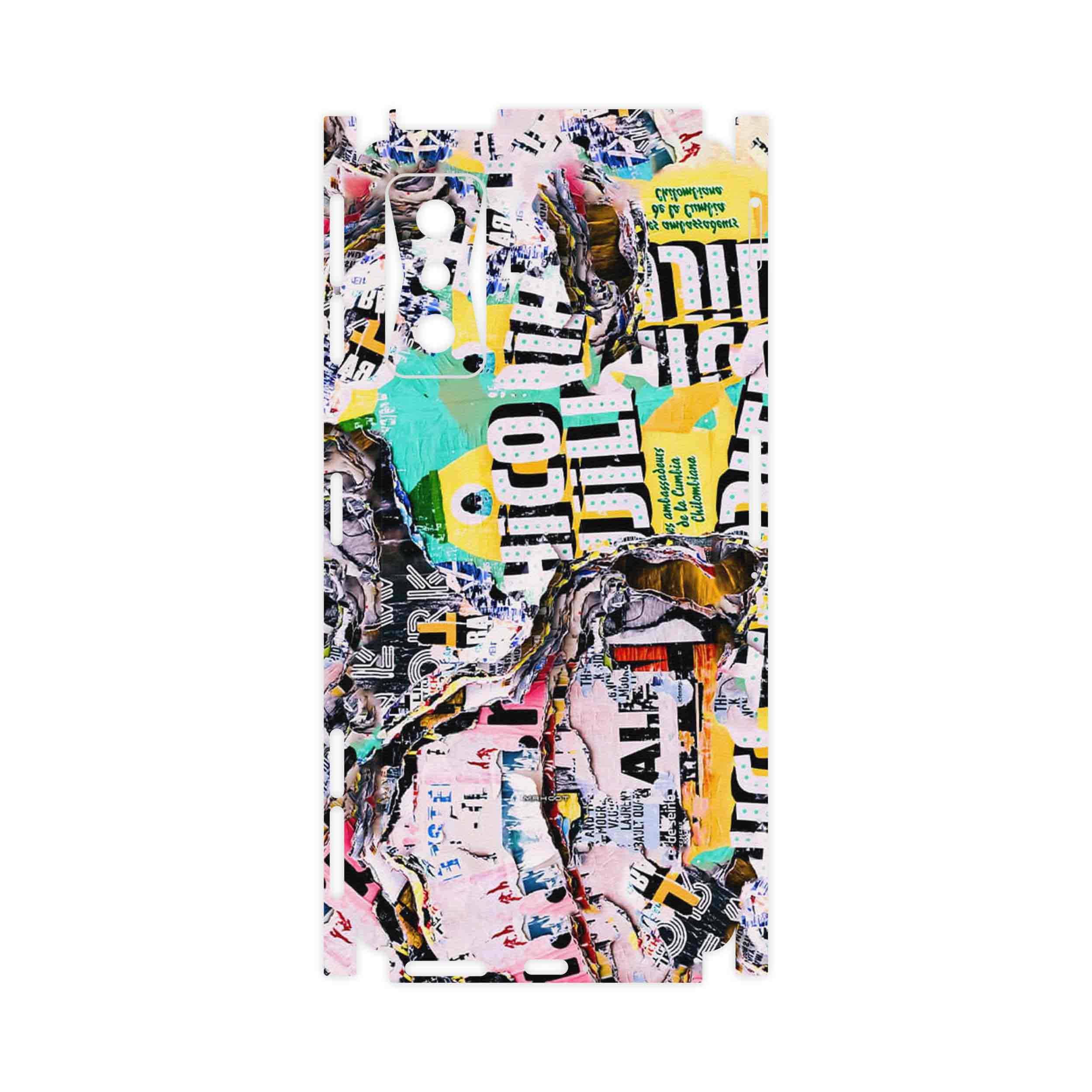 برچسب پوششی ماهوت مدل Collage of Teared Paper-FullSkin مناسب برای گوشی موبایل شیائومی Redmi K50 Gaming