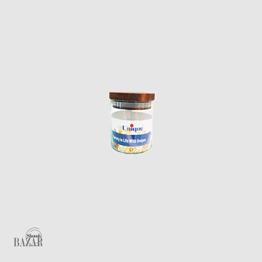 بانکه ادویه 200 شیشه ای در چوبی کد UN-1280