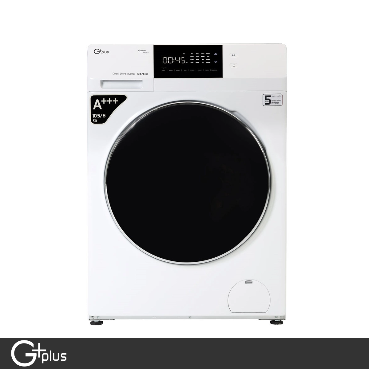 ماشین لباسشویی جی پلاس 105 کیلویی مدل GWM-MD106W