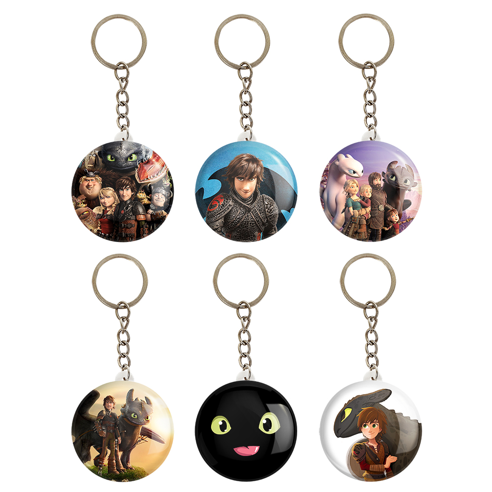 جاکلیدی خندالو مدل اژدها سواران کد 647A مجموعه 6 عددی