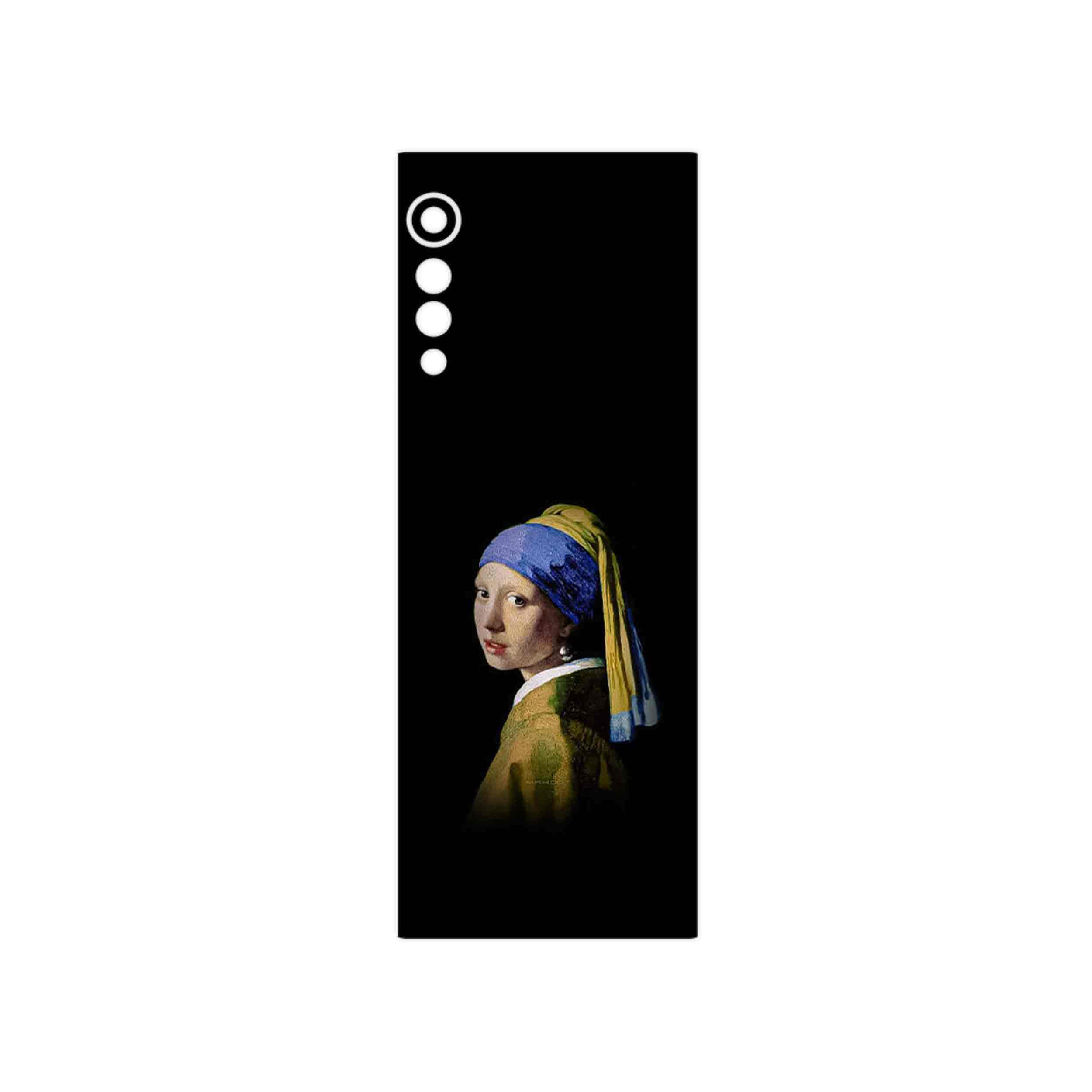 برچسب پوششی ماهوت مدل Girl with a Pearl Earring of Vermeer مناسب برای گوشی موبایل ال جی Velvet 5G