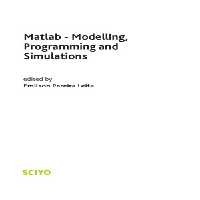 خرید و دانلود نسخه کامل کتاب Matlab - Modelling, Programming and Simulations
