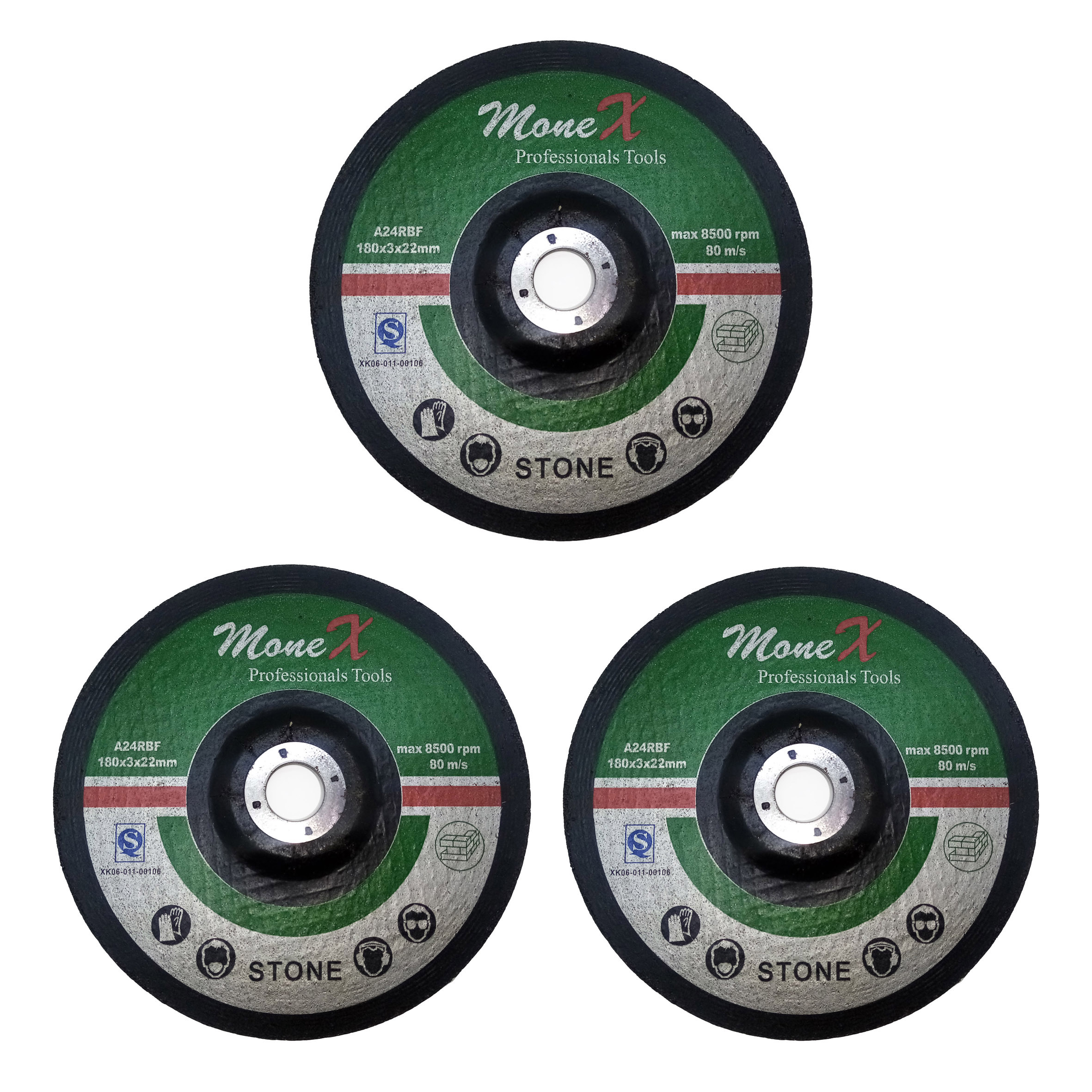 صحفه سنگ بری مانکس مدل 180 بسته 3 عددی