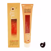 رنگ مو نیترو سری Keratine شماره 4 5 حجم 100 میلی لیتر رنگ قهوه ای طلایی متوسط