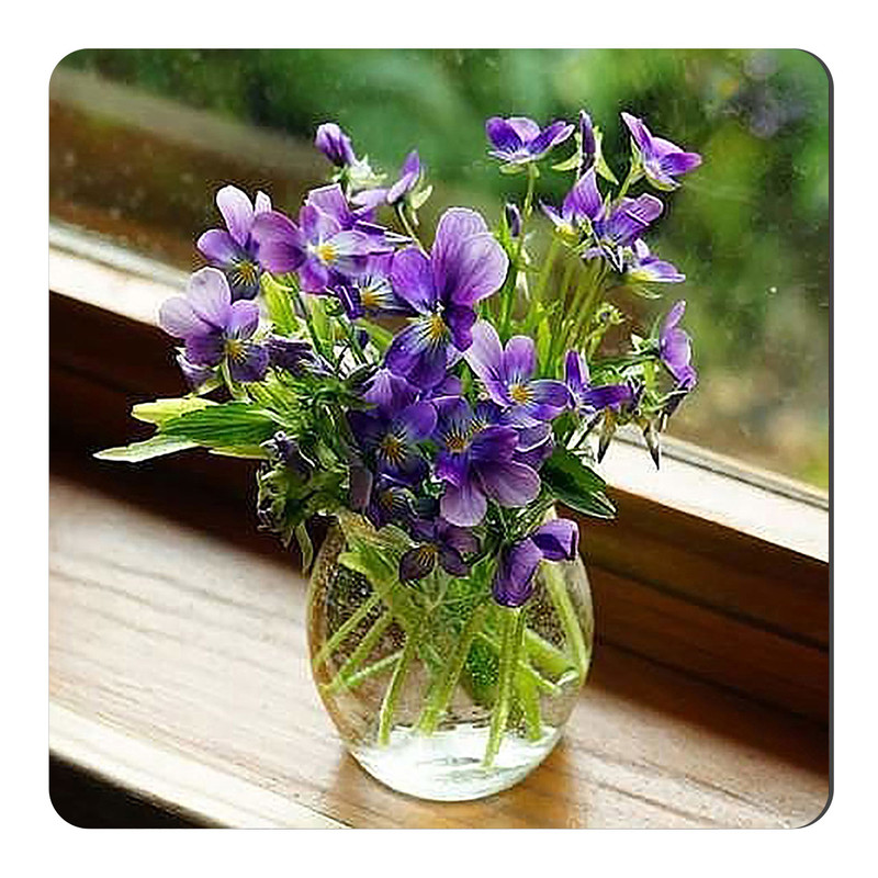 مگنت طرح گل و گلدان شیشه ای کد wmg3885