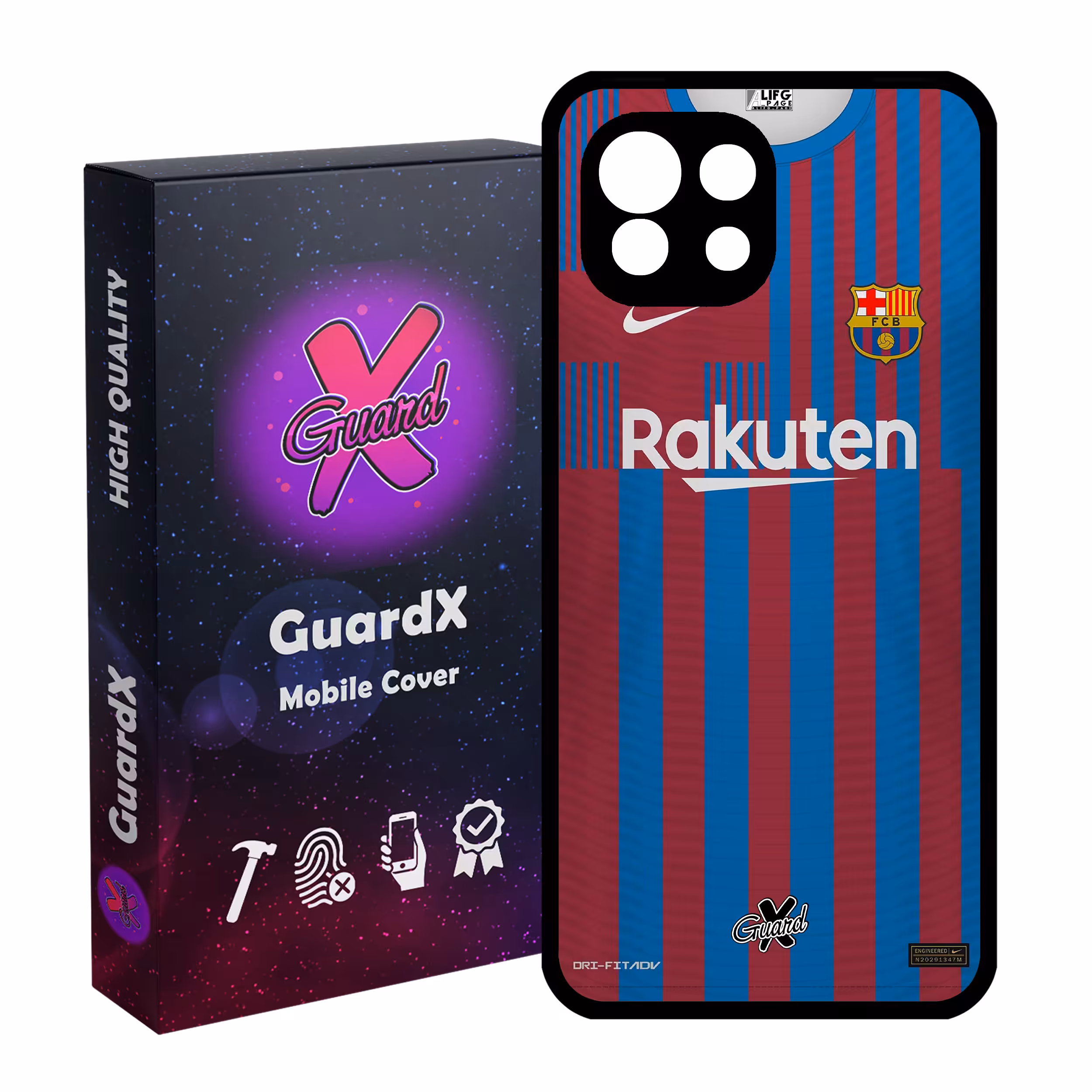 کاور گارد ایکس طرح بارسلونا مدل Glass50359 مناسب برای گوشی موبایل شیائومی Mi 11 Lite