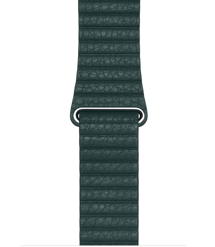 بند ساعت اپل واچ 44 میلی متری Forest Green Leather Loop