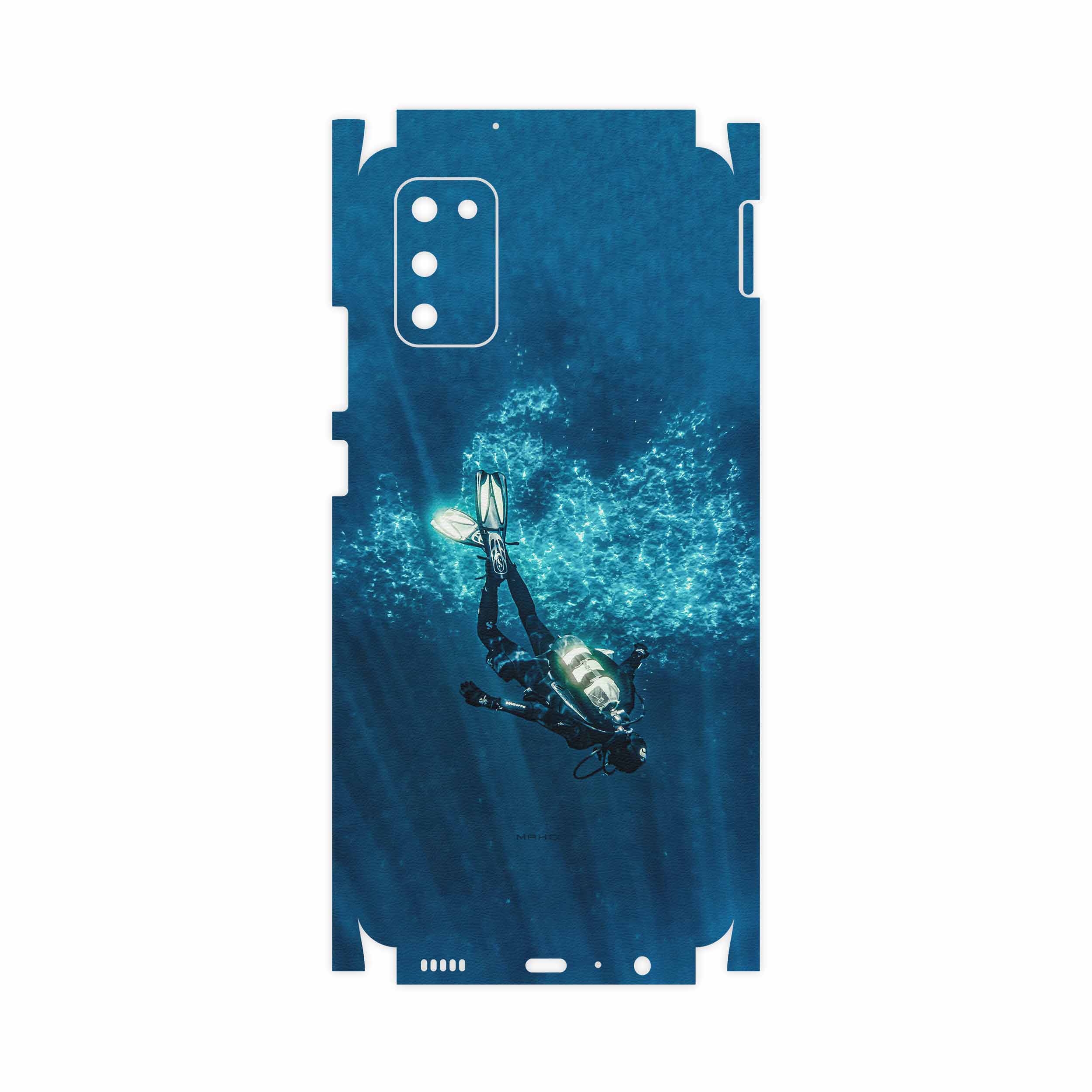 برچسب پوششی ماهوت مدل Scuba Diving-FullSkin مناسب برای گوشی موبایل سامسونگ Galaxy A02S