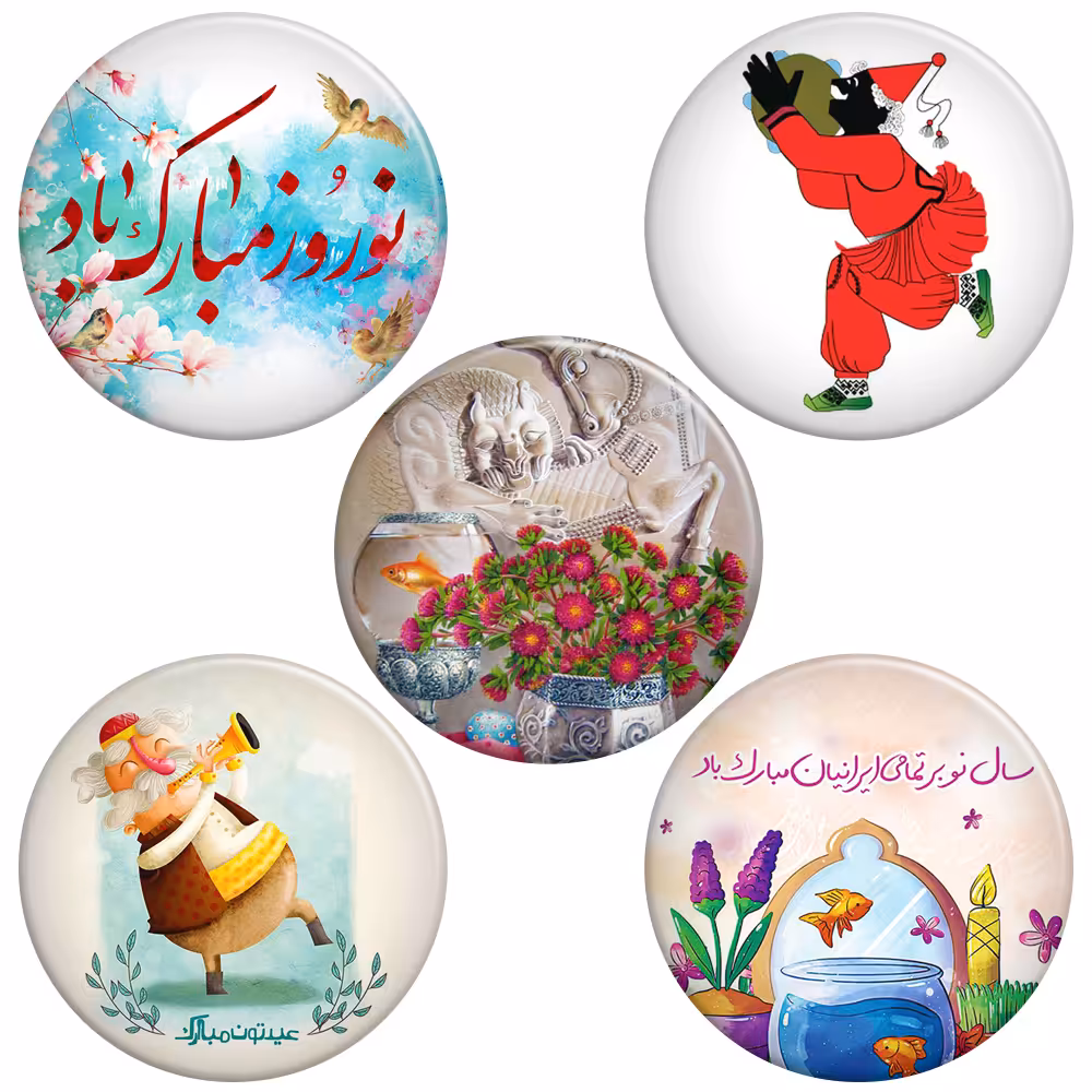 پیکسل گالری باجو طرح عید نوروز کد 19 مجموعه 5 عددی