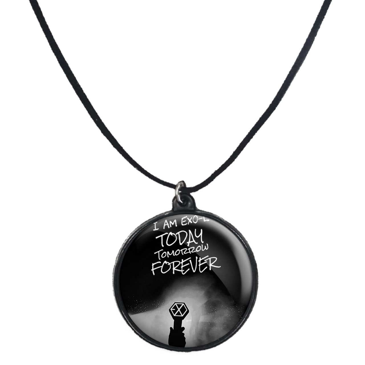 گردنبند پرمانه طرح exo کد pmb.13737 مدل دو طرفه