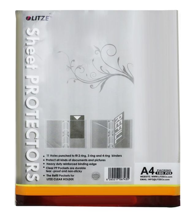 کاور کاغذ A4 لیتز مدل 7436 بسته 100 عددی