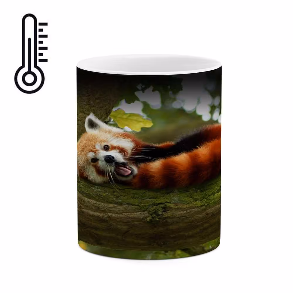 ماگ حرارتی کاکتی طرح راکون مدل mgh15535