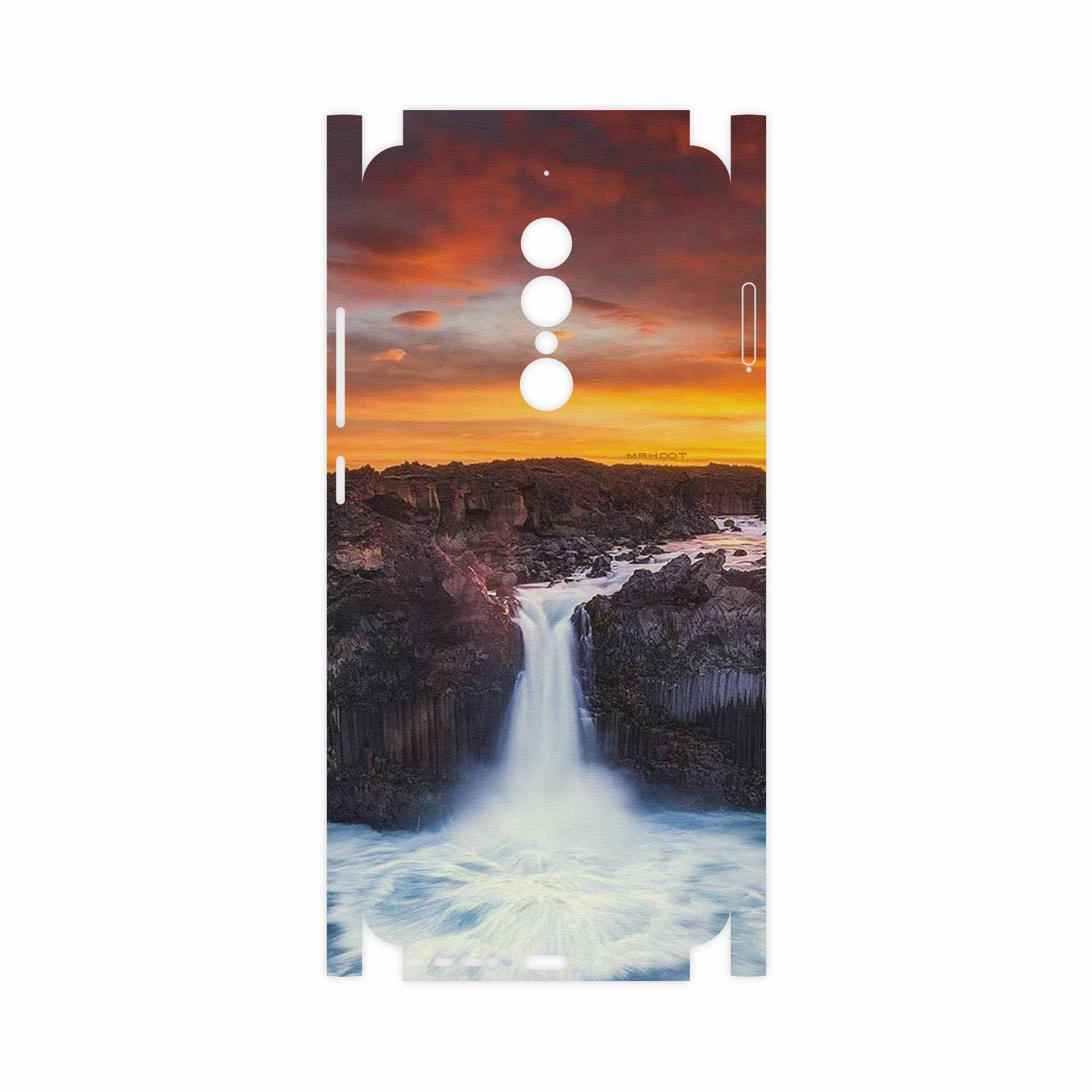 برچسب پوششی ماهوت مدل Waterfall-FullSkin مناسب برای گوشی موبایل جی ال ایکس Shahin